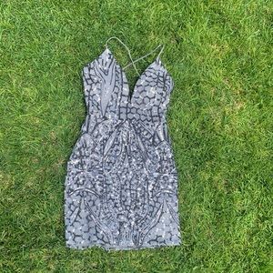 gray dress